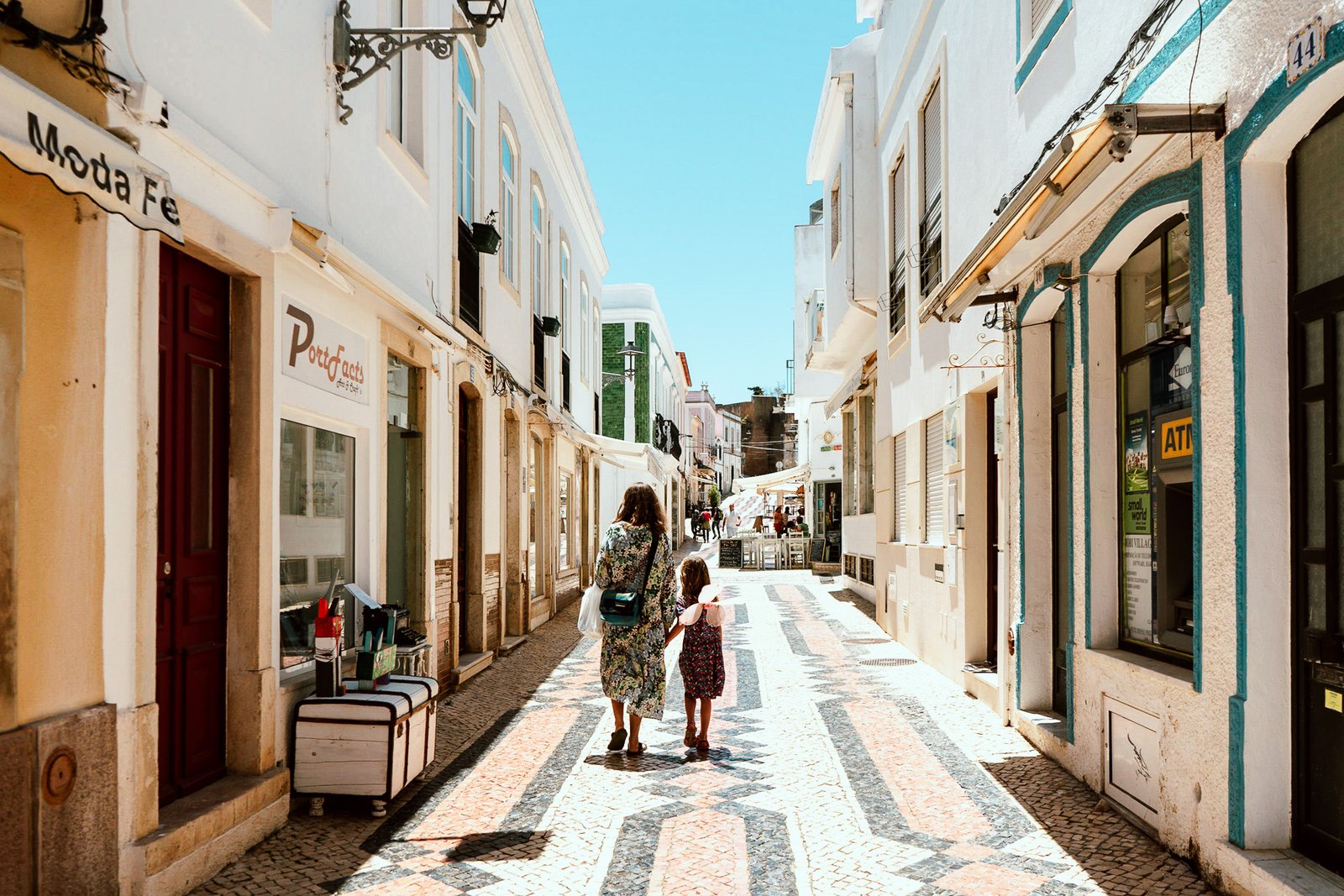 A cobbled street in Lagos